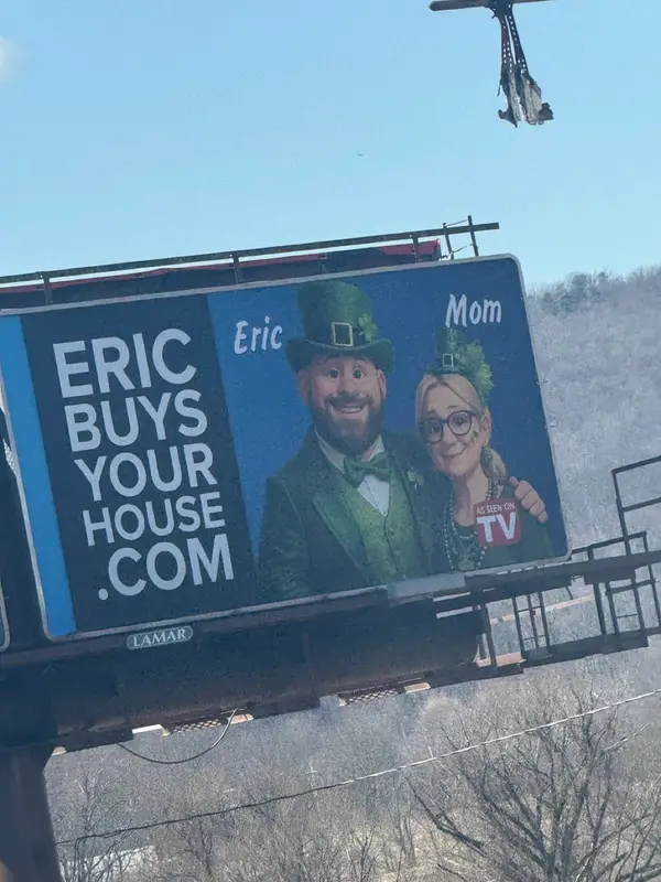 Eric Buys Your House Billboard