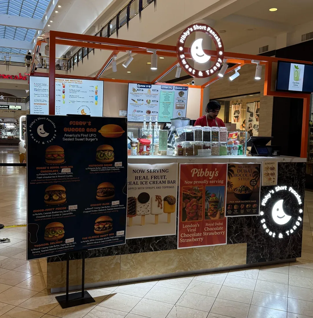 Pancake stand menu