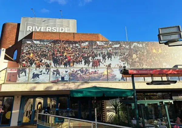 Christmas mural